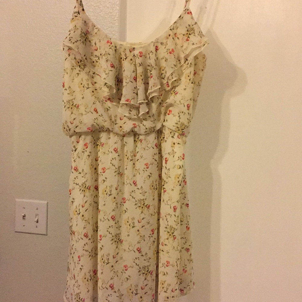 Floral ruffle dress